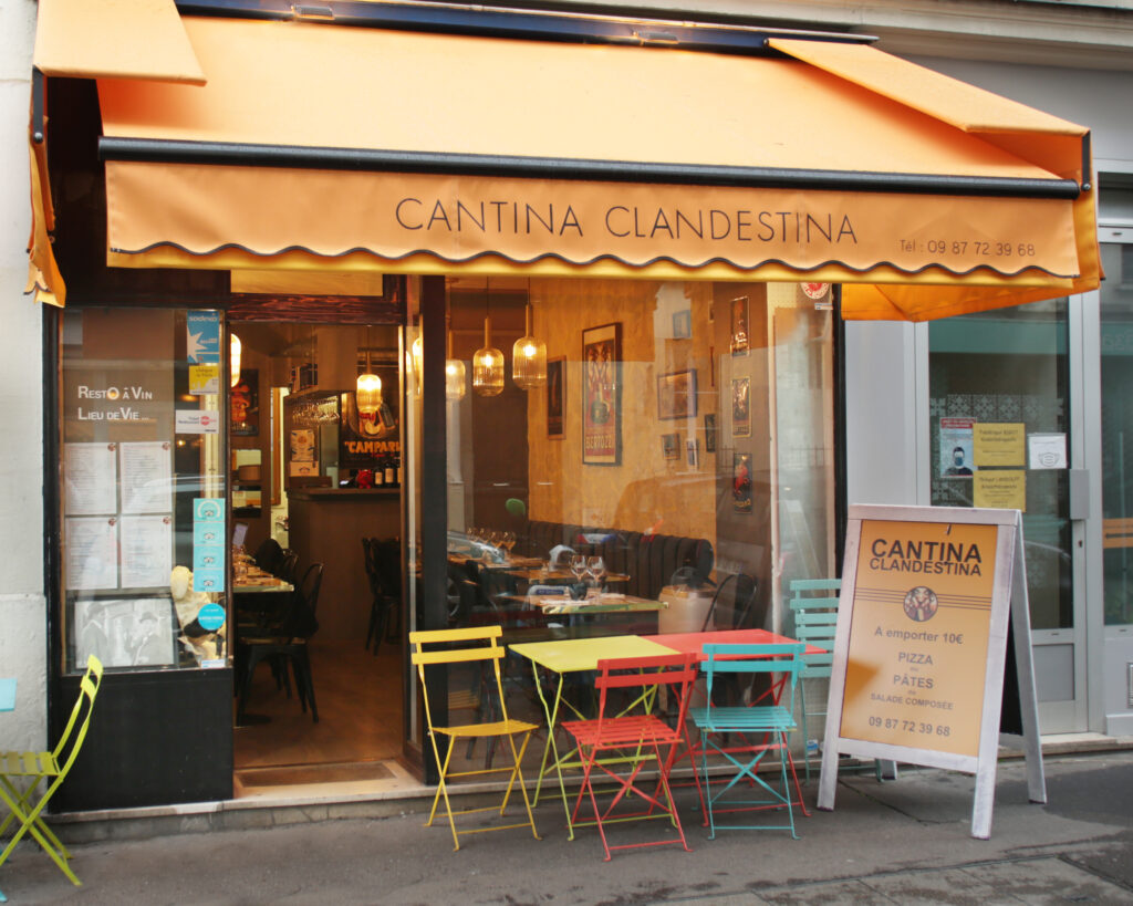 Cantina Clandestina Paris Vitrine